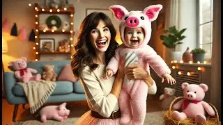 🐷Best Pig Costume Baby | OLLULL Baby Animal Costumes Unisex Toddler Outfit Halloween Dress Up Romper