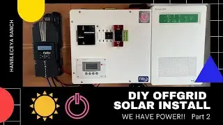 2.64kw Off-grid Cabin Solar Install | SW4024 | Midnite Classic | Rolls 24V 890AH Batteries | Part 2