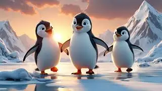 Penguin Party Slide &mdash; Kids Dance Song | Fun 3D Cartoon Music by LiaMiboo