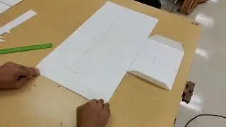 3D; simple, open, paper box to store your projects.