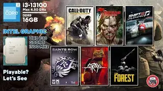 Intel UHD 730 - Core I3 13100 | 6 Games Test | 3