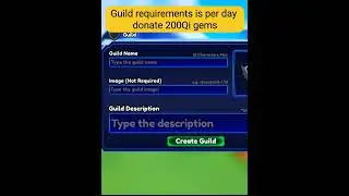 Finally make my own Guild #roblox #arisecrossover #sololeveling