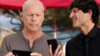 FRANCESCO BAUCO and  BRUCE WILLIS together in a funny scene directed by Guillermo Arriaga