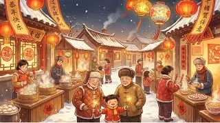 Winter Memories: New Year Market with Grandma & Grandpa&rsquo;s Gentle World |  Ghibli Animation