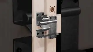 Auto locking door latch for doors 🔒😯#dicas #construction #concretando #eletricista #contrucao