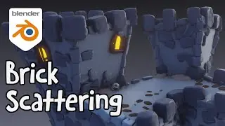 Scattering Bricks with Geometry Nodes - Blender Tutorial