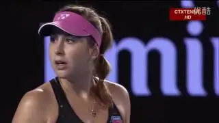 Maria Sharapova VS Belinda Bencic 2016 Australian Open R4 Highlight