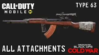 All Attachments of Type 63 in Call of Duty Mobile Season 9 2024
