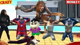 Indian bike driving 3D game WOLF ATTACK IN FRANKLIN SUPER POWER