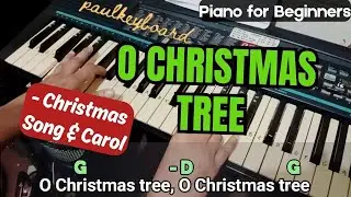 O CHRISTMAS TREE - Piano Tutorial for Beginners (Slow)