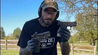 G43xmos With shield arms mag and G43 with magazine extender in slow motion