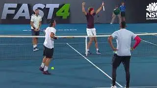 Kyrgios/Hewitt v Zverev/Dimitrov match highlights (FAST4) | Sydney International 2018