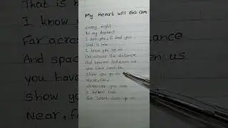 My Heart Will Go On - Celine Dion | Let's sing and learn English | #myheartwillgoon #viralshorts