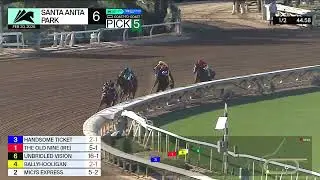 Handsome Ticket wins Race 6 on Friday, February 20 at Santa Anita Park