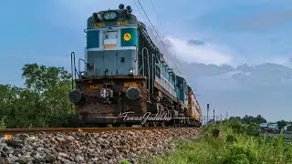 Rameshwaram-Rajkot FTR Special Departs With Chugging Erode WDM3A In Lucknow Livery! Konkan Railway
