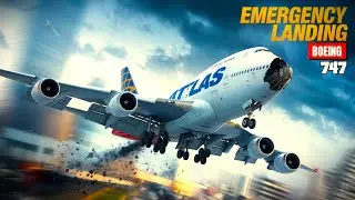 EXTREME EMERGENCY LANDING! ATLAS AIR BOEING 747 TERRIFYING MOMENT!