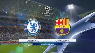 PES 2018 Chelsea F.C. Vs. FC Barcelona Champions League 1st Leg Match Highlights