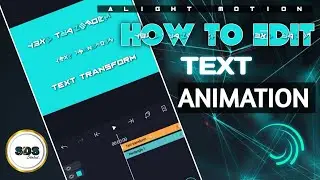 Alight motion tutorial || How to make text animation || Text transform rotation animation || new2021