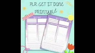 PLR Printables and Checklist   #shorts