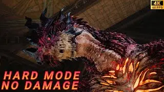 Final Fantasy 7 Rebirth | Boss RED DRAGON (Hard Mode/No Damage) [4K] 60 FPS