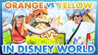 Disney World Yellow vs Orange CHALLENGE