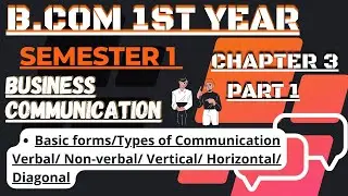 Types of Communication/Business communication B.com 1st year semester 1 chapter 3