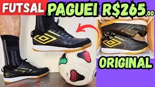 COMO COMPRAR CHUTEIRA FUTSAL UMBRO PRO 5 BUMP OFICIAL MAIS BARATA❓👀 MACETE PRA VC COMPRAR CONFERE AI