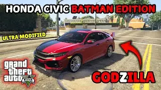 HOW TO INSTALL HONDA CIVIC X BATMAN IN GTA 5 🔥 | GTA 5 PAKISTANI MODS | SHAMEER GAMER YT |