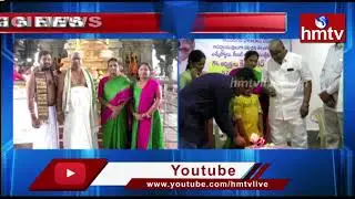 Cable Operator Association President Prabhakar Reddy Visits Bhadrachalam Temple | hmtv Telugu News