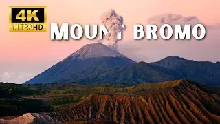 Mount Bromo, Indonesia Volcano in 4k Drone