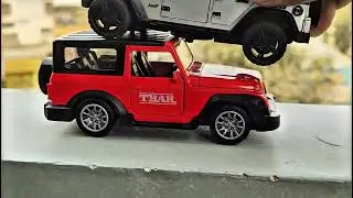 Mahindra Thar vs Lion & Elephant: Extreme Overlap Test! 🔴💥 #thar #4x4jeep #hotwheels