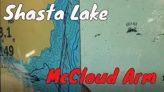 Shasta Lake McCloud Arm Afternoon fishing - Noah marks fish in Cove - #shastalake #optimizer