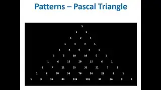 Pascal triangle pattern printing in C language