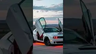 White Hellcat Lambo KillerScissor Door Demon GlowPearl White Beast Unleashed