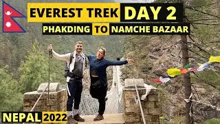 Nepal Everest Trek | Day 2 | Phakding To Namche Bazaar 🇳🇵(this changed my life)