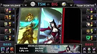 TSM vs Dignitas | S4 NA LCS Summer split 2014 Super Week 11 Day 2 | TSM vs DIG W11D2 G4 Full Game HD