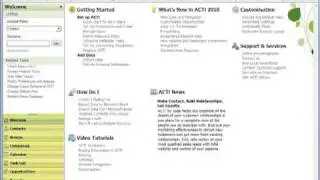 ACT 2010 Training Tutorial - First look at the brand new version