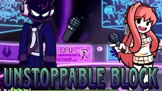 FNF Void and Monika Sing Unstoppable Block Cover