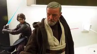 Theory unboxes Obi-Wan Kenobi RARE Statue
