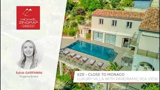 EZE : Luxury villa with panoramic sea view | Eze : Villa Luxueuse avec vue mer panoramique