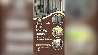 Slim folding doors 
