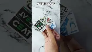 Miniature Cricket Bat Stickers Preparing | DIY Shorts#viral