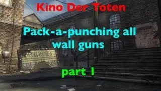COD Black Ops Zombies w/Hotspotgaming1 - Part 1 - Kino Der Toten Pack-a-punching All Wall Guns