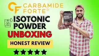 Carbamide Forte Isotonic Powder Unboxing & Honest Review (Hindi) | Electrolyte Hydration Supplement