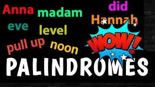 Palindrome meaning with examples