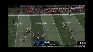 Josh Rosen throws a pick six to Kyle Van Noy