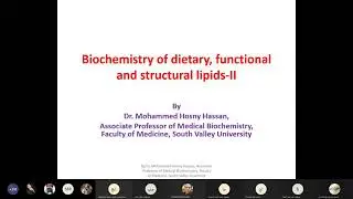 Biochemistry of Lipids,  part-2