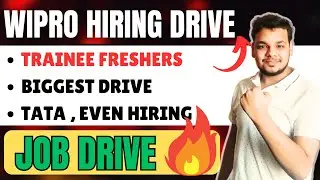 Finally Wipro Hiring Announced | Tata , Even , Optum | OFF Campus Drive For Freshers | New Jobs