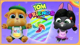 Мой говорящий Том Друзья 🌈 My talking Tom Friends Fun day for little friends