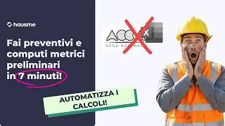 Fai preventivi e computi metrici preliminari in 20 minuti (RICHIEDI DEMO)